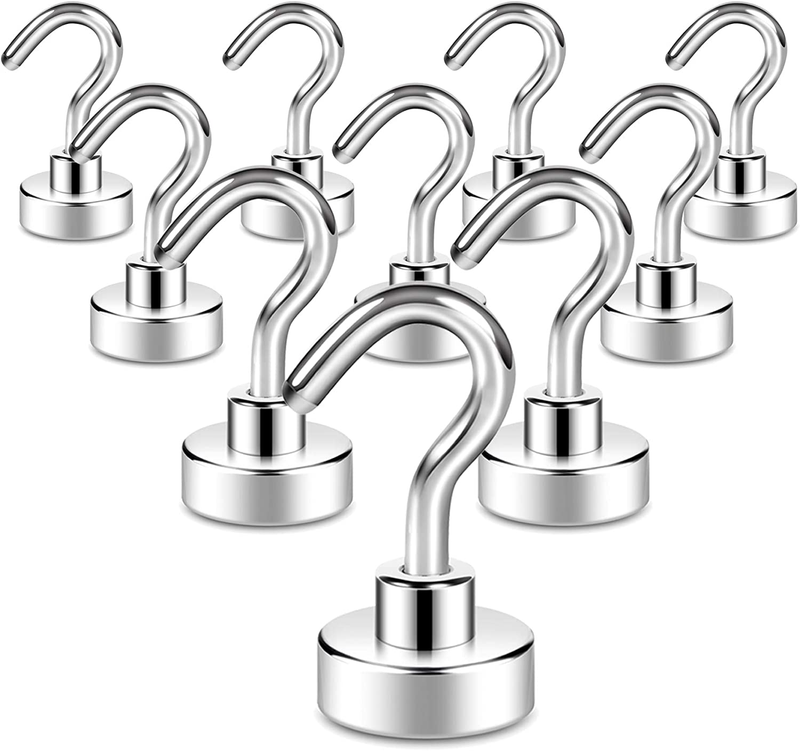 Magnetic Hooks, 25 lb Heavy Duty Hooks for Cruise Essentials, Classroom, Teacher