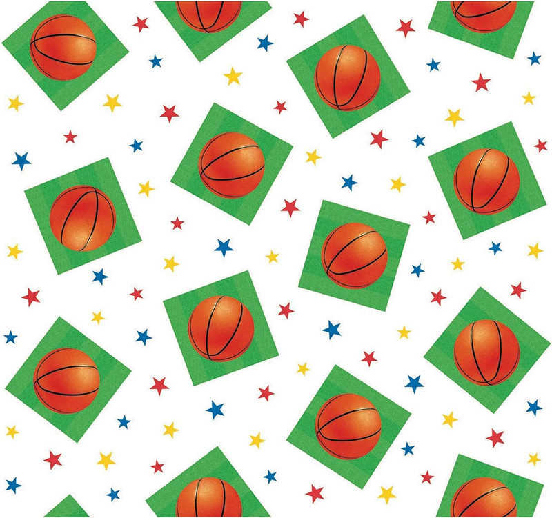 Basketball Printed Plastic Table Cover for Party