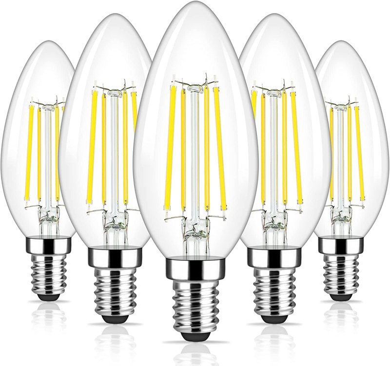 E12 Candelabra Base 60 Watt Equivalent Ceiling Fan Light Bulb