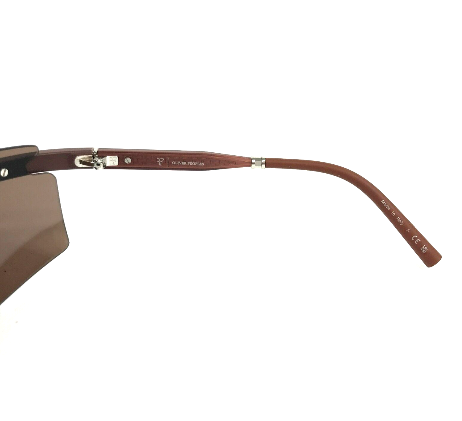 Pre-owned Oliver Peoples X Roger Federer Sunglasses Ov5556s 700253 R-4 Semi-matte Umber In Brown