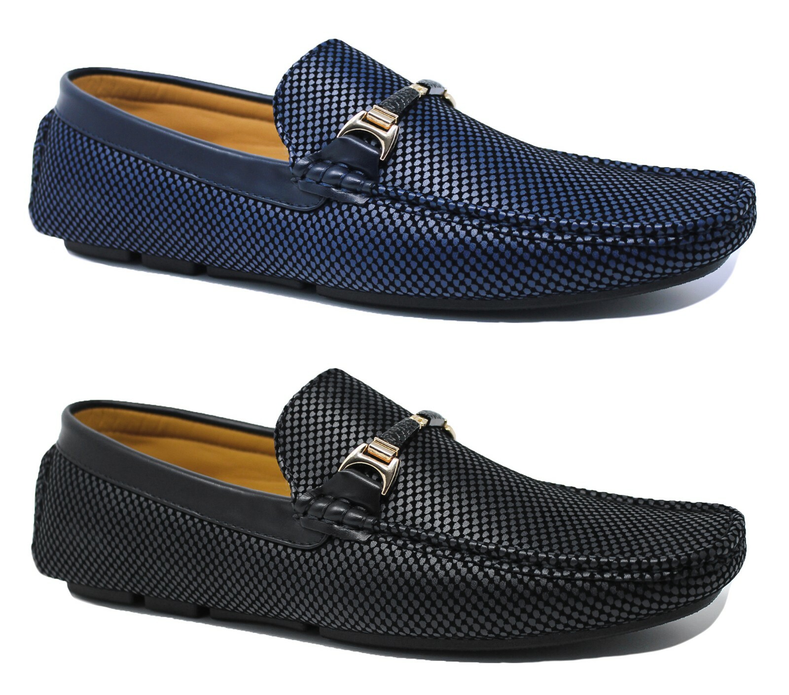 Mocassini uomo Class ecopelle nero blu casual eleganti primavera estate