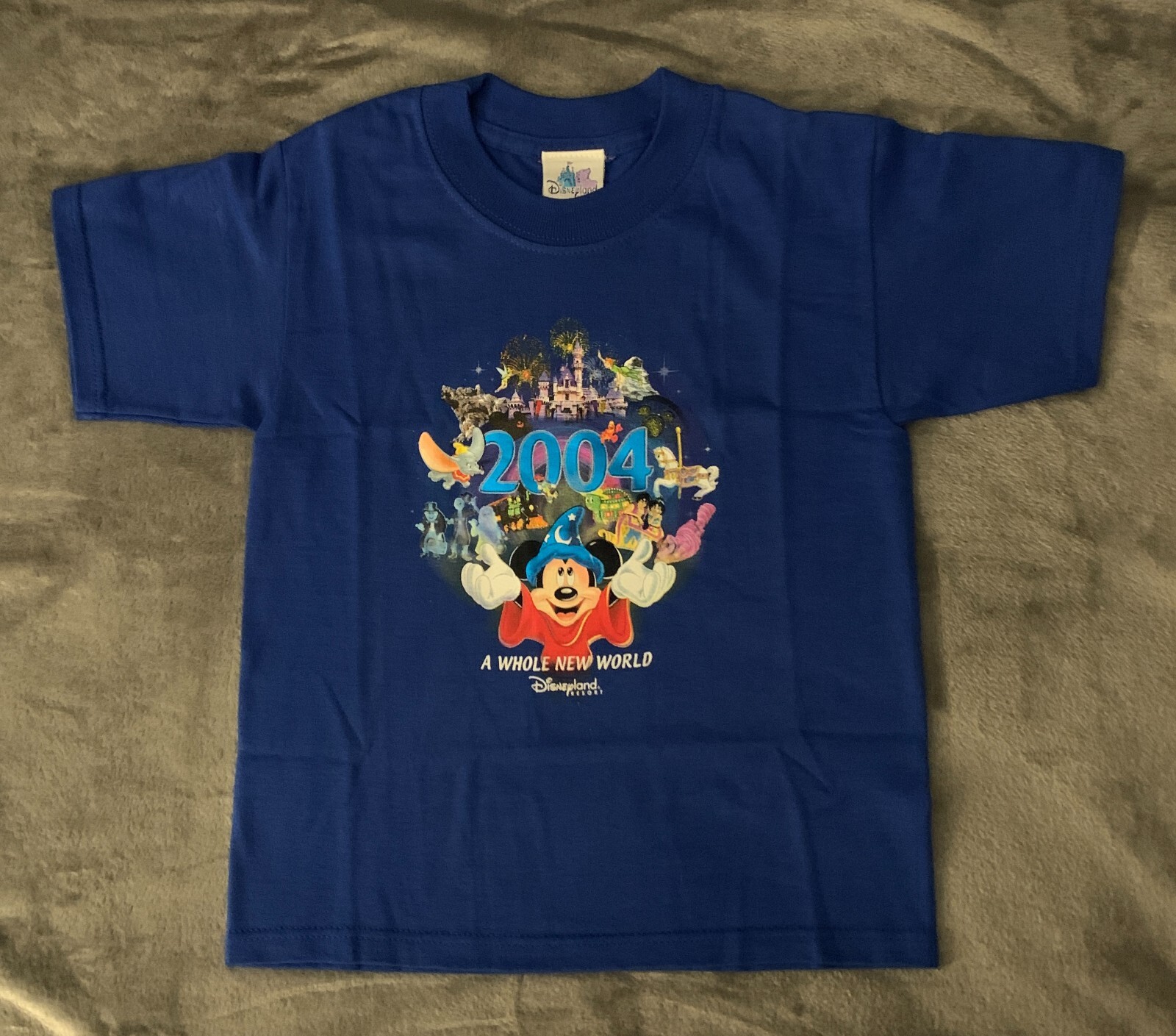 ディズニーランド トランプDisney Vacation NWT Vintage Disney Disneyland Resort Blue 2004 Whole New