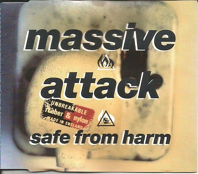 MASSIVE ATTACK Safe from harm 7 INCH & PAUL OAKENFOLD MIX CD single USA seller