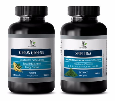 Weight loss pills for men - KOREAN GINSENG   SPIRULINA COMBO - red maca bulk