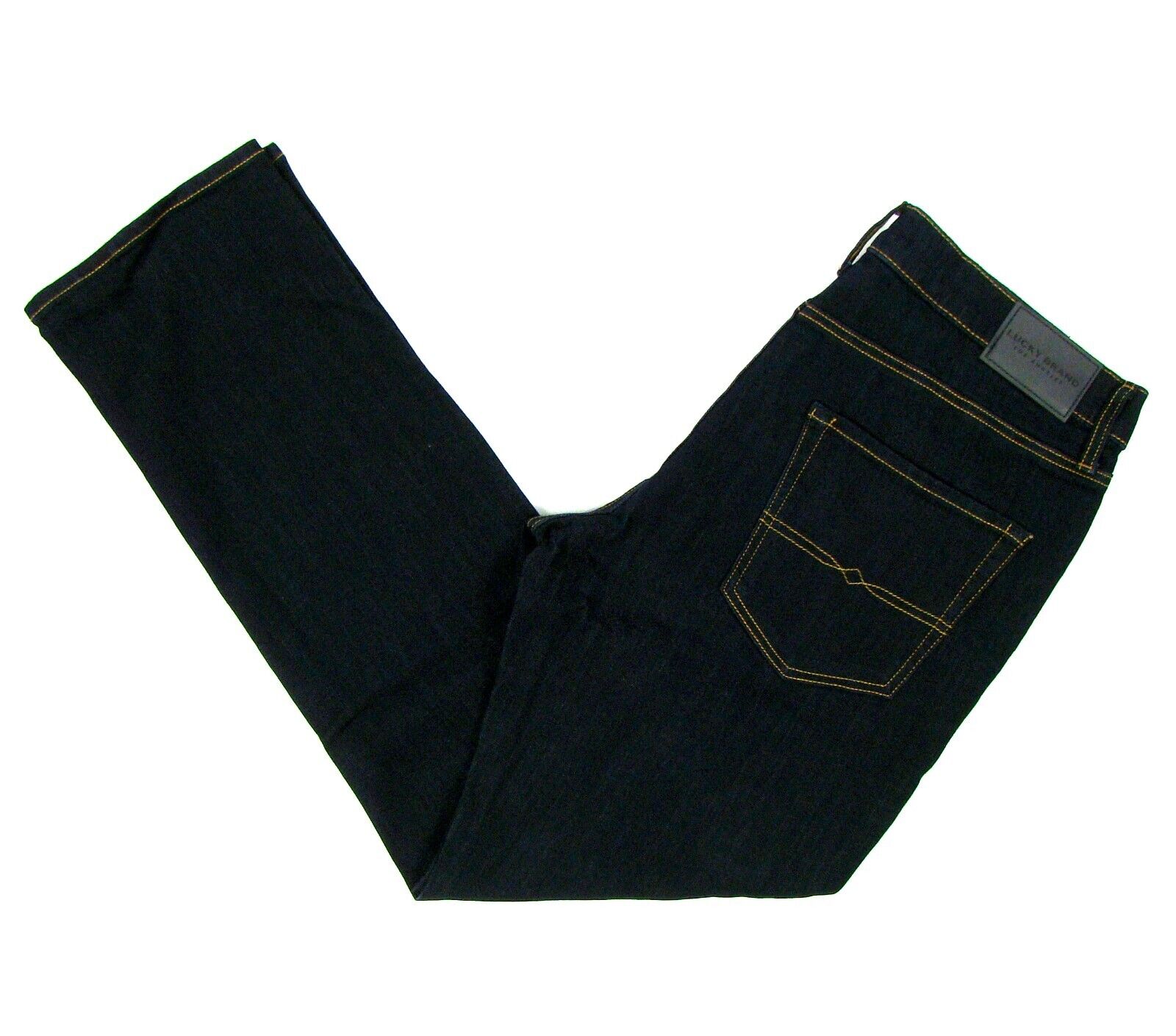 

Lucky Brand 410 Athletic Straight Jeans 34 x 32 Темно-синие узкие брюки со средней посадкой, Синий, Lucky Brand
