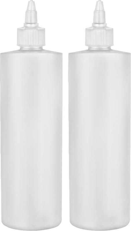 Condiment Squeeze Bottles, 16 OZ Empty Squirt Bottle with Twist Top Cap, Leak Pr