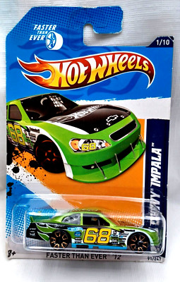 Hot Wheels 2012 Faster Then Ever 2010 Chevy Impala Green Die Cast