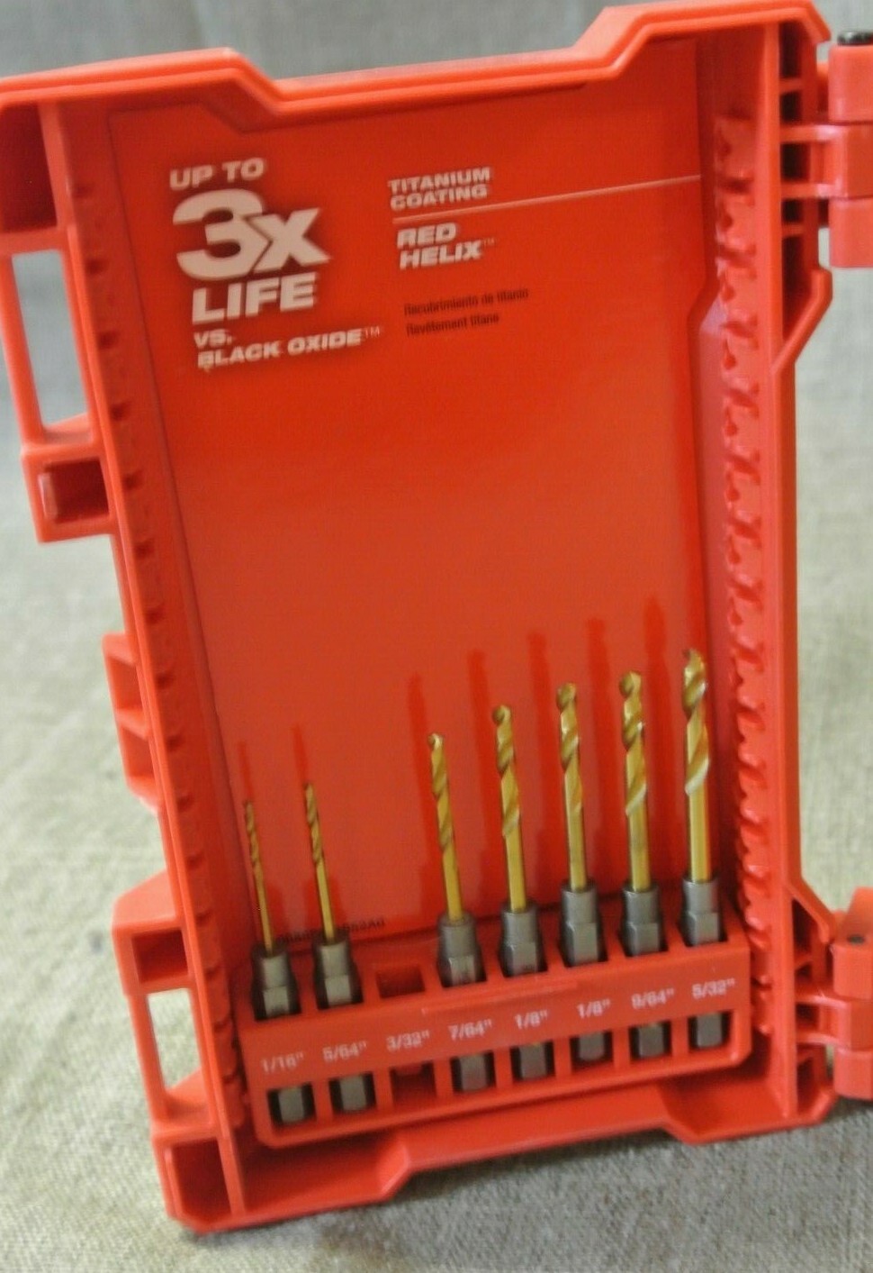 MILWAUKEE SHOCKWAVE IMPACT DUTY TITANIUM 14PC DRILL BIT SET 555(8247-11 4C)