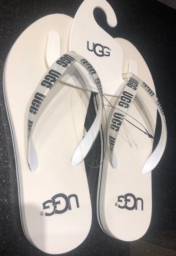 【関税&送料込】UGG Sandals White UGG LA CLOUD STRAP WHITE PLATFORM SANDALS US 8 / EU 39 / UK