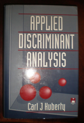 Wiley Series in Probability and Statistics Ser.: Applied Discriminant...LIKE NEW