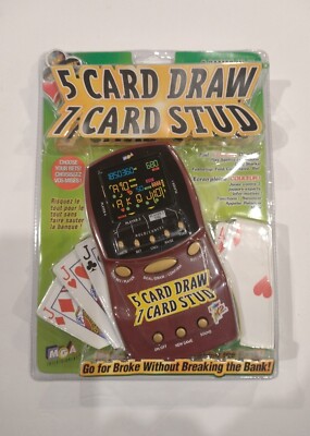 Vintage MGA Entertainment Electronic Handheld 5 Card Draw & 7 Card Stud 2001