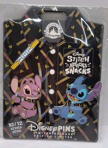 Disney - やっちゃん Disney Pin 2024 LR Stitch Attacks Snacks Churro Set October