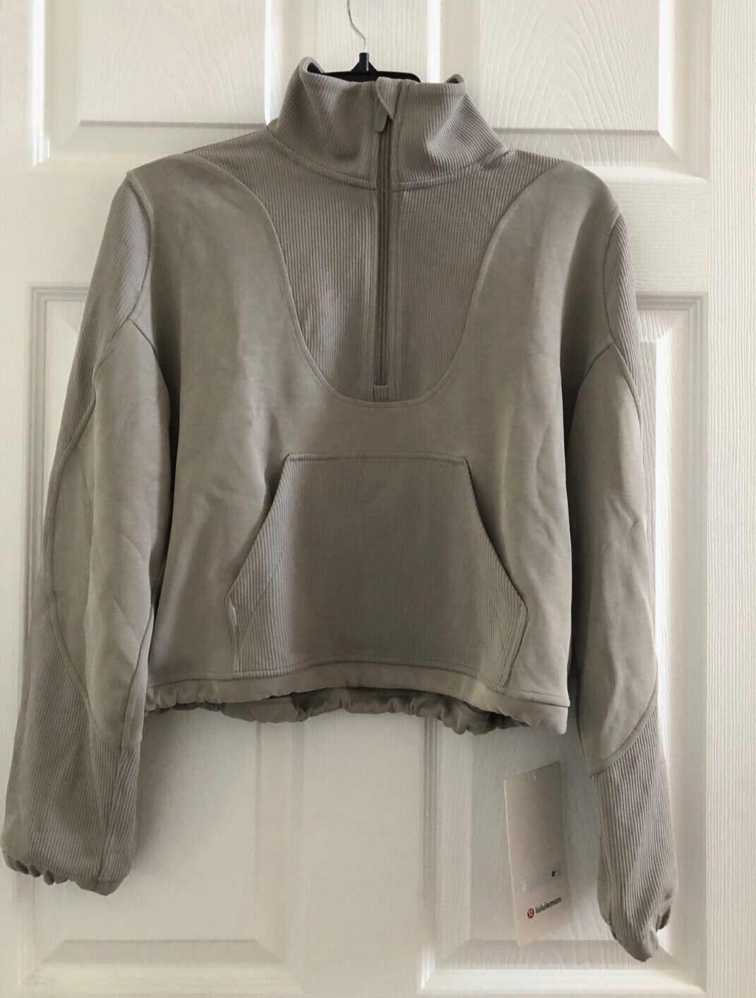 NWT Lululemon BRUSHED SOFTSTREME RIBBED HALF ZIP Size 6