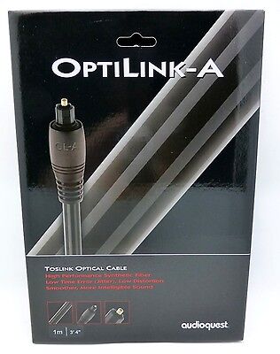 Audioquest OptiLink-A 1 meter Digital Toslink Fiber Optical Cable 