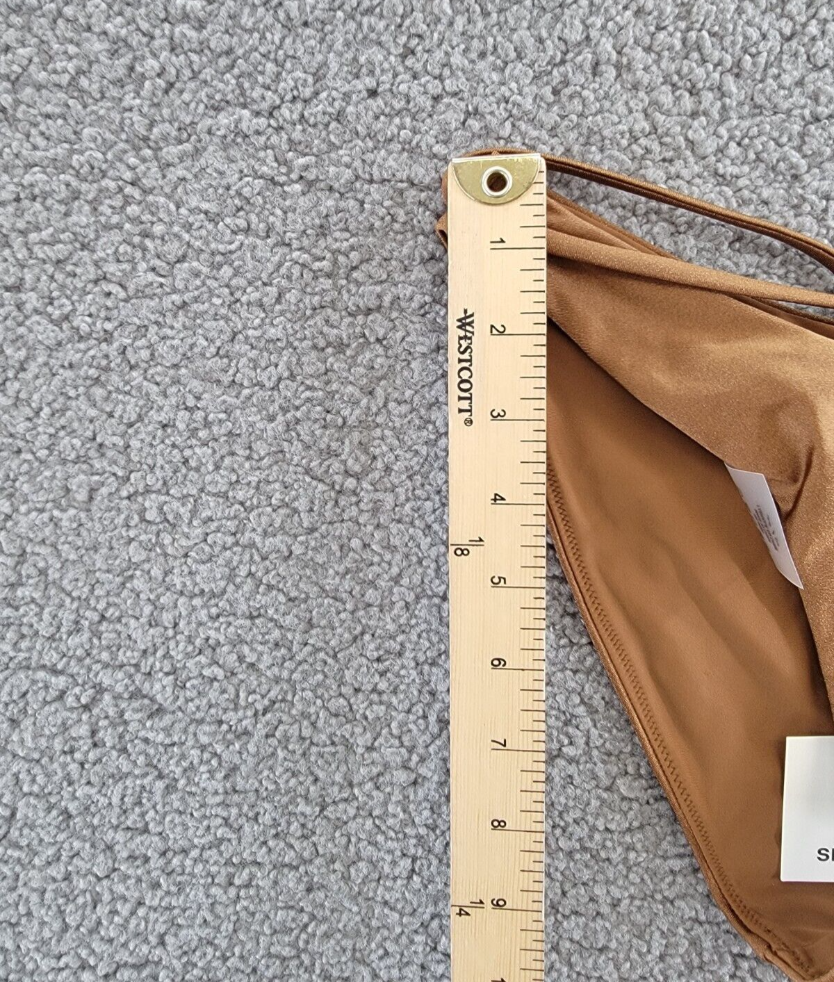 Simkhai Emmalynn Strappy Bikini Bottom Women's XS Bronze Elastic Waist Pull On - Picture 7 of 16