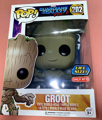 FUNKO POP GARDIENS DE LA GALAXIE Groot 202 Life Size 25 cm GOTG2