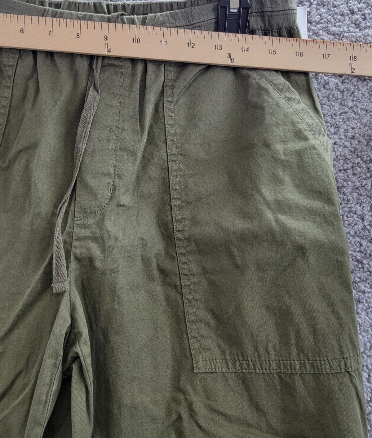 Velvet by Graham & Spencer Misty Drawstring Pants Women's M Hunter Green Pull On - Picture 5 of 17