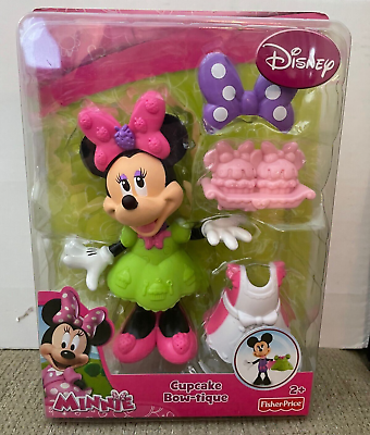 FISHER PRICE DISNEY MINNIE MOUSE CUPCAKE BOW-TIQUE DOLL W5110 *NEW*