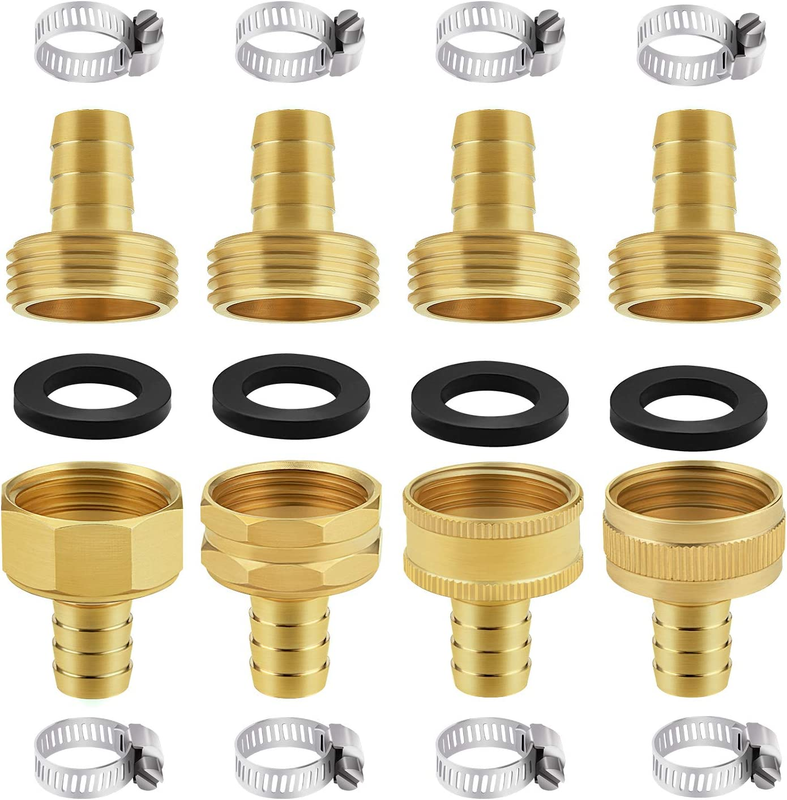 Repair Kit, Brass Hose Mender With Steel Clamps