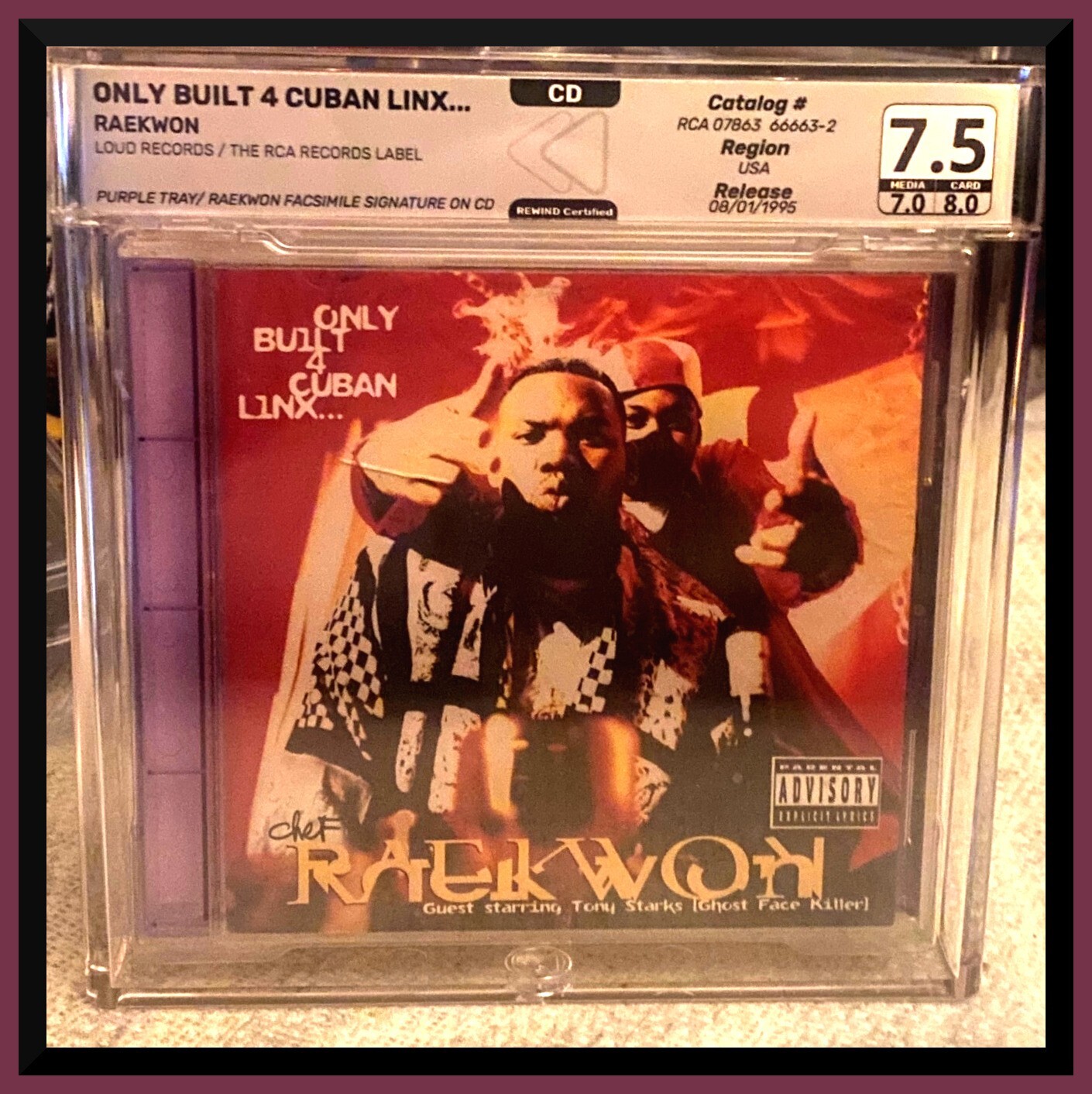 Only Built 4 Cuban Linx - Purple Tray - RARE Shallah Raekwon