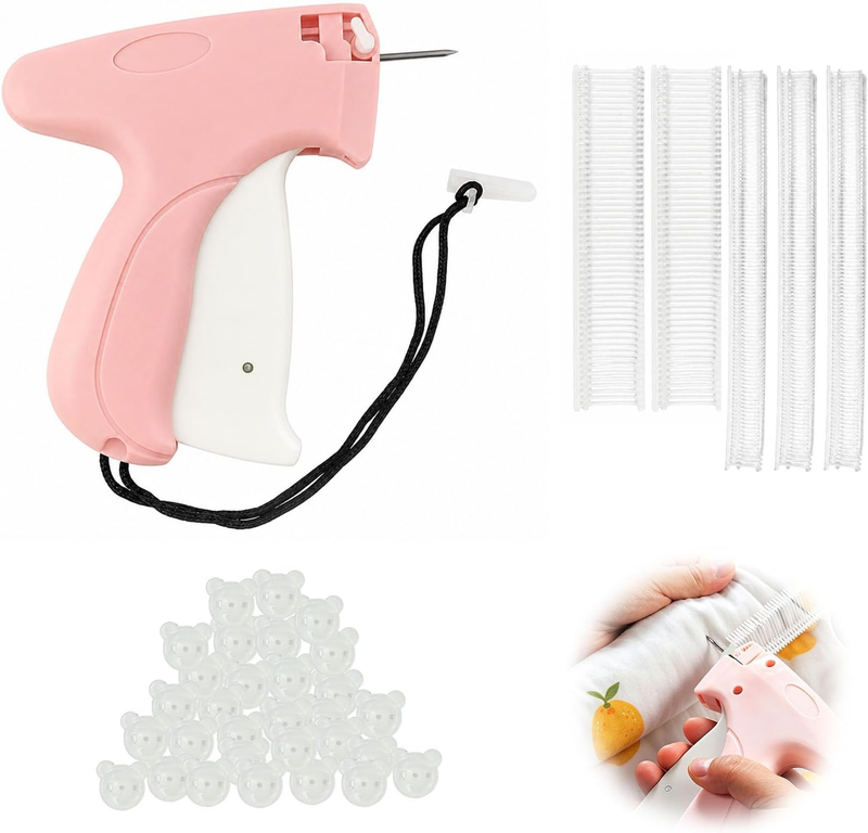 Stitch Gun for Clothes, Handheld Mini Sewing Kit with 5Mm Fine Needle, Quick Clo