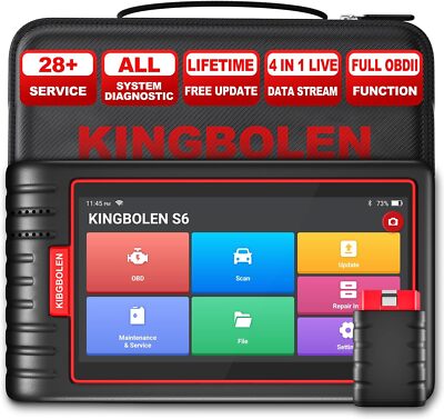 KINGBOLEN S6 Automotive Full System OBD2 Scanner Car Diagnostic Tool TPMS ABS