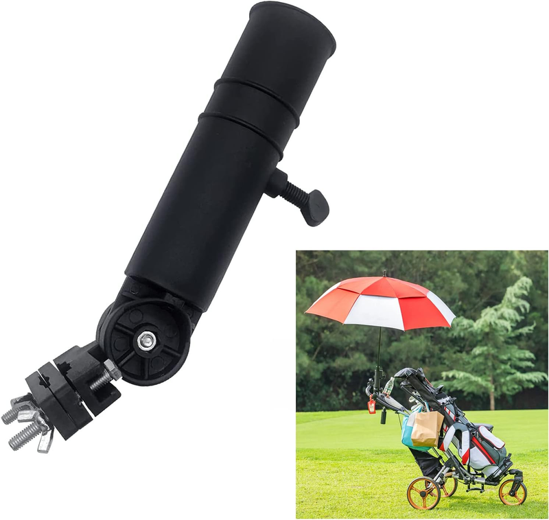 Adjustable Golf Umbrella Holder Stand Clamp for Push Cart Stroller Trolley Bike
