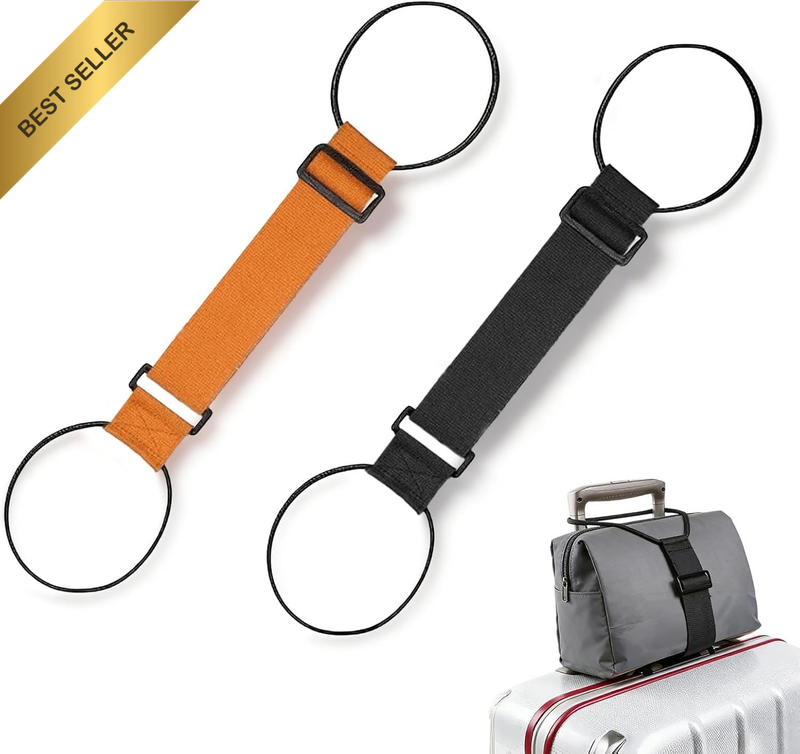 2 Pack Luggage Straps Elastic Adjustable Luggage Strap for Suitcase, Attaching E