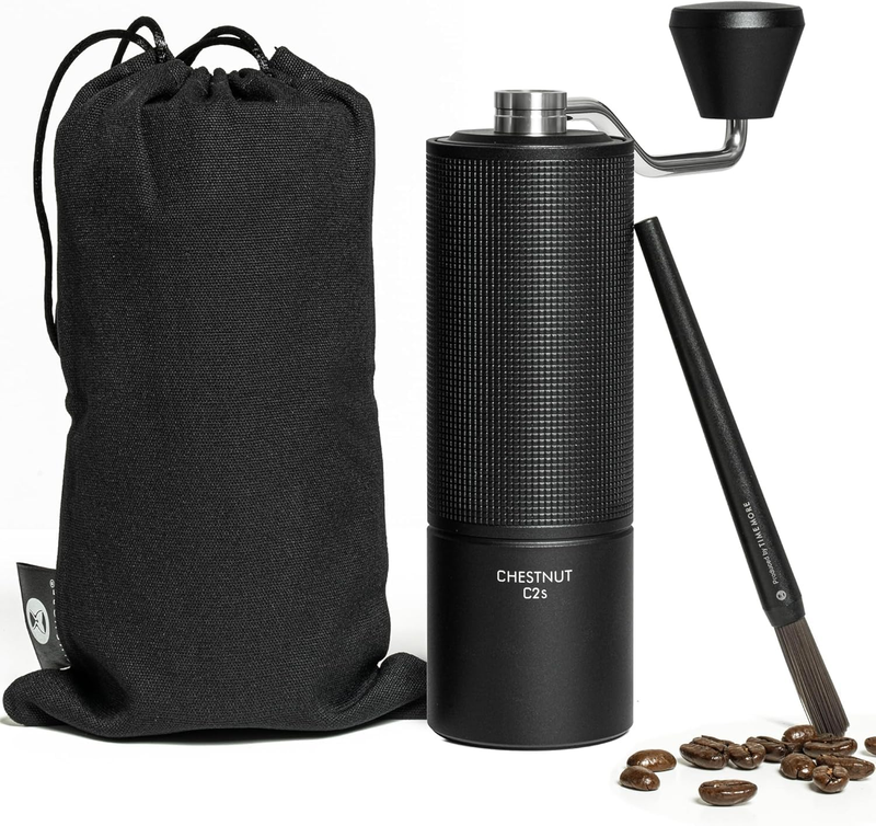 Chestnut C2S Manual Coffee Grinder - Full Metal Body, 25G Capacity, CNC Stainles