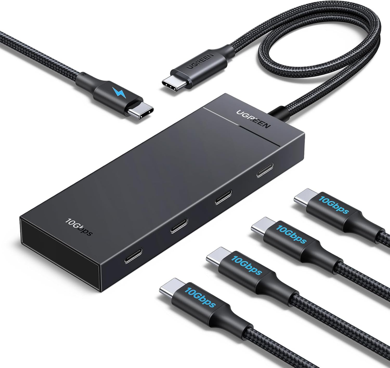 UGREEN USB C Hub 10Gbps, USB C Splitter 30CM Cable with 4*USB-C Port
