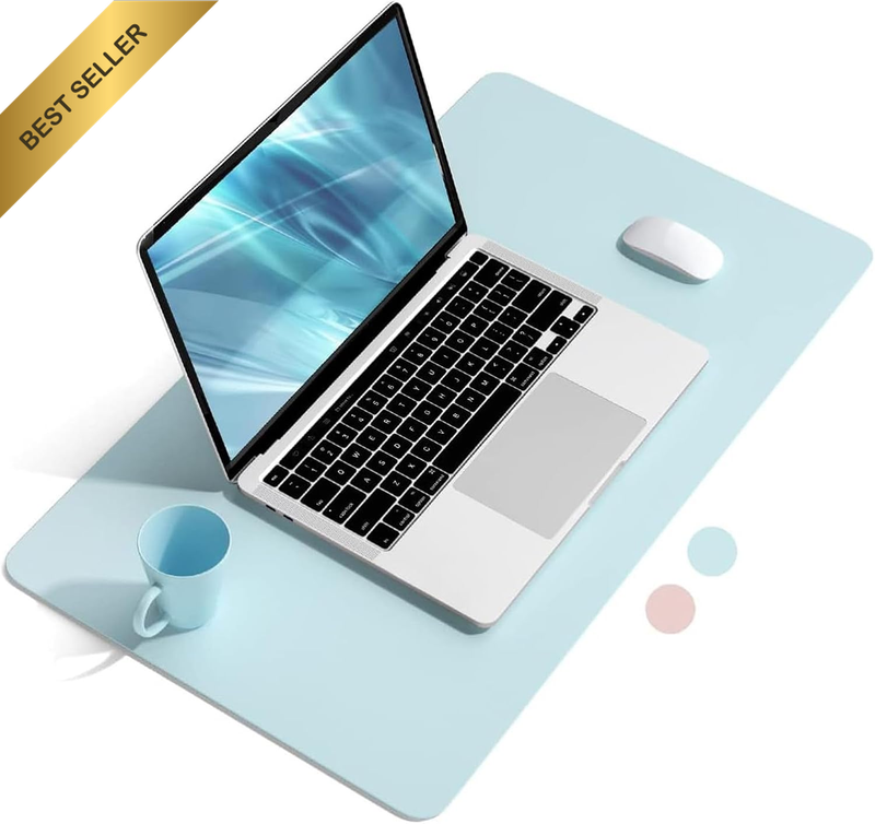 Waterproof PVC Leather Non-Slip Desk Pad,Mouse Pad,Desk Table Protector,Ultra Th