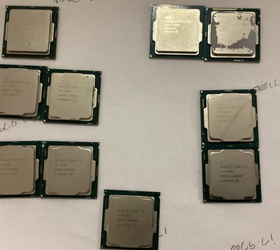 Mixed Lot of 10 Intel Core i5 & i7 4,6,7,8 &9 Gen CPU Processors SEE LIST