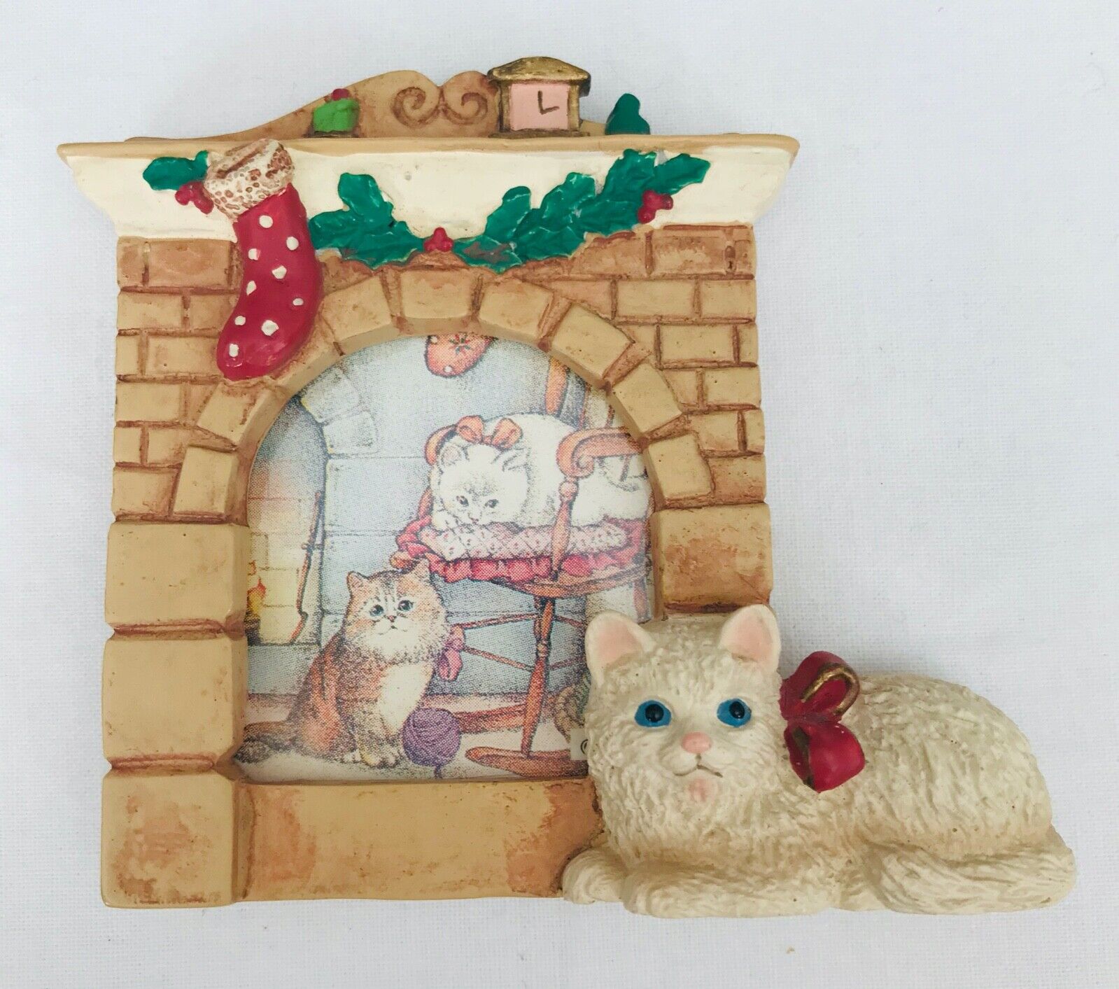 Russ Cozy Christmas Kittens Mini Frame Insert Your Own Photo C...