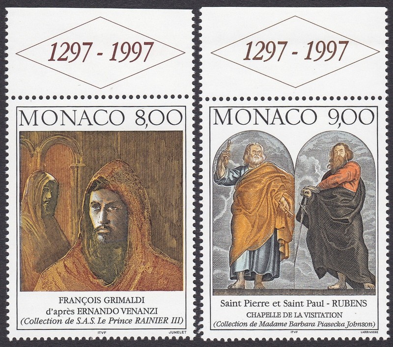  PrincipautÃ© De Monaco  Timbre Neuf** NÂ°  2127-2128 / 1997
