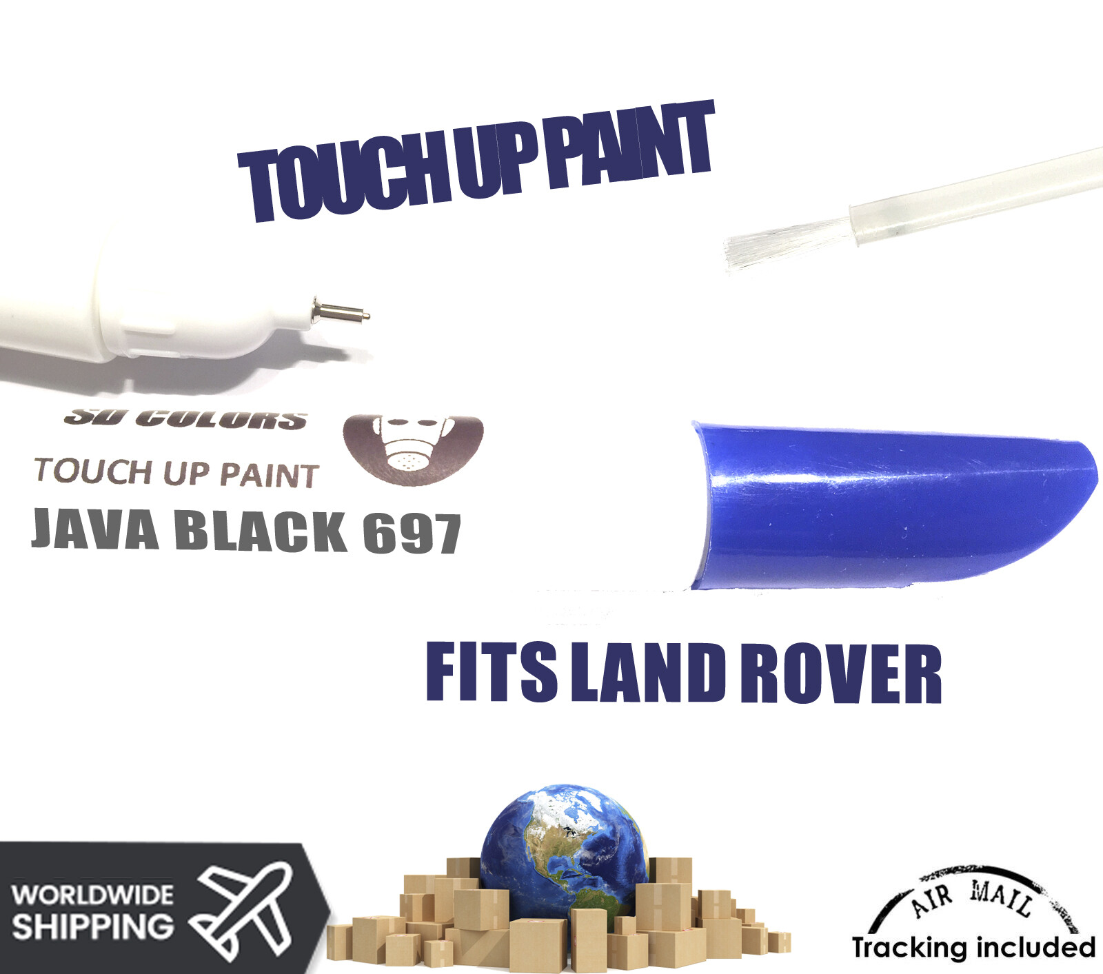 Land Rover Range Java Black 697 New Touch Up Paint Pen Discovery Sport