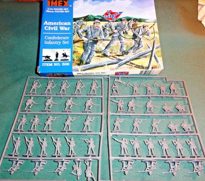 Imex Confederate Infantry ACW 1/72 MIB 506 Complete