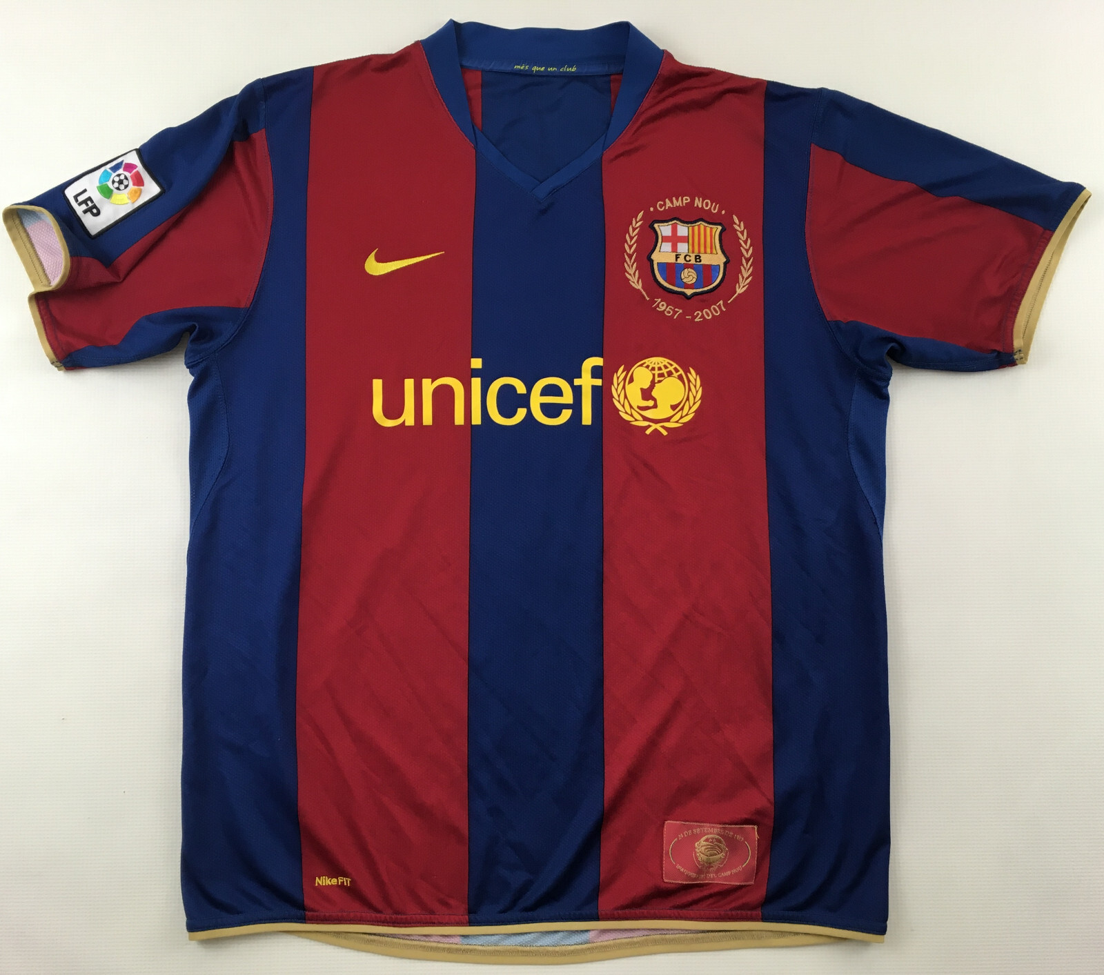 ウェア Nike FC Barcelona 2007-2008  Jersey FC Barcelona 2007 2008 home Nike Camp Nou 1957-2007 shirt