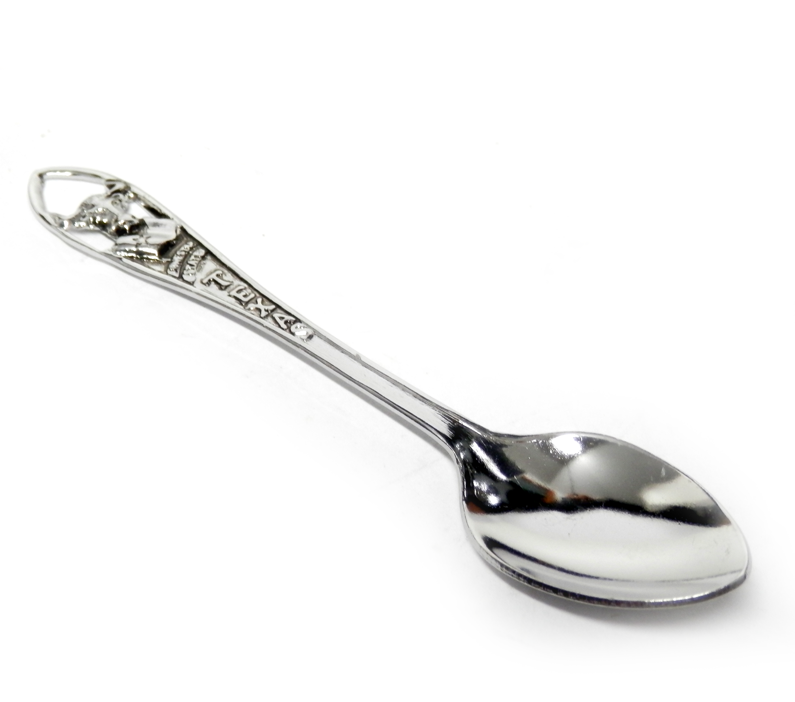 Vintage Texas Souvenir Spoon Longhorn Cattle Made in JAPAN 4