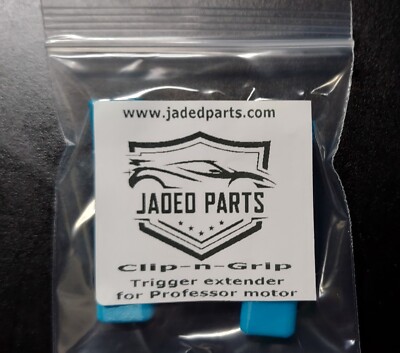 JadedParts Blue/Flat style Clip-n-Grip trigger for Professor motor controllers
