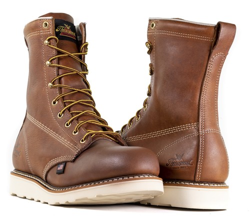 THOROGOOD THOROGOOD MEN'S AMERICAN HERITAGE 8" WEDGE STEEL TOE WORK BOOTS 804-4364