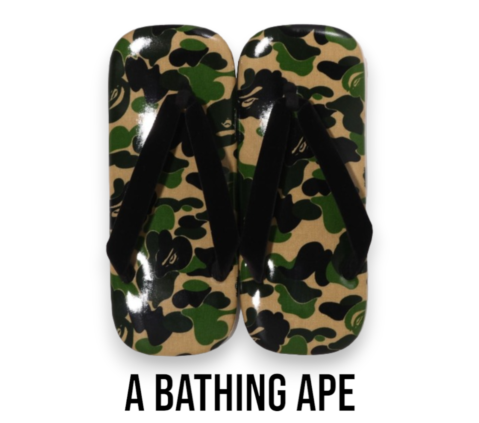 A BATHING APE ABC CAMO JAPANESE SANDALS M cotton mens 1J30191009