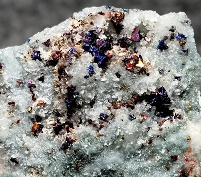 Newly discovered natural Multicolor copper mine crystal cluster crystal mineral