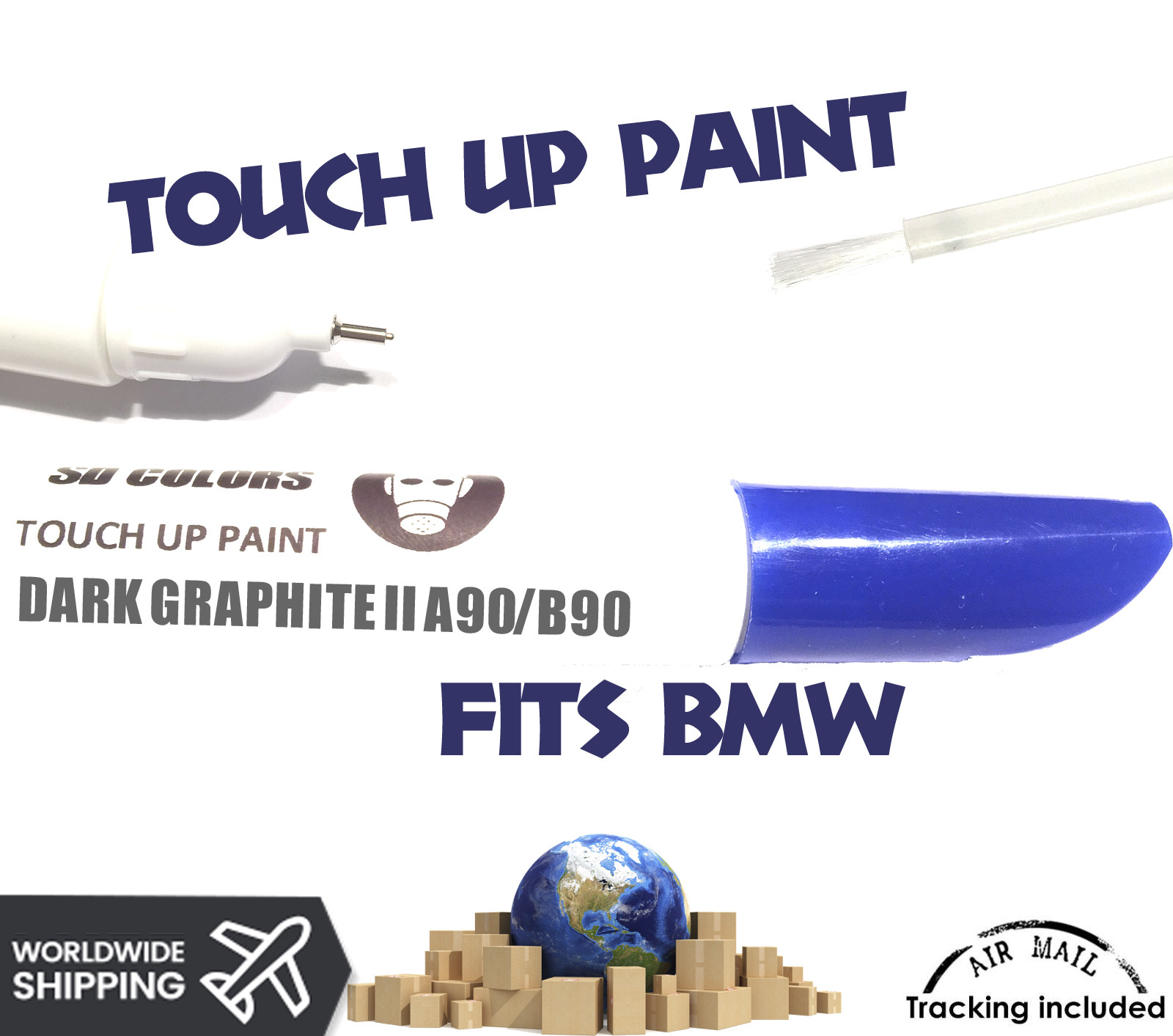 Bmw 3 4 5 6 7 Series Dark Graphite Ii B90 New Touch Up Pen Sophistograu A90