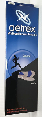 Aetrex Walker/Runner Performance Insoles Mens #40663 Size 10-11  NEW In The Box
