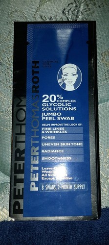 Peter Thomas Roth 20% Complex Glycolic Solutions Jumbo Peel Swab, 8 Swabs