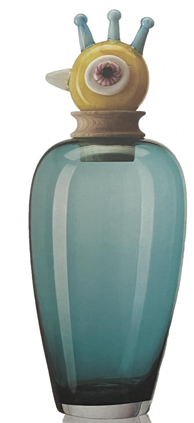 Leonardo VASE PAPAGENO 45 CM TÜRKIS PEPPE 45cm hoch Glas