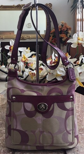 New Authentic Coach Penelope Optic Signature Hippie Cross