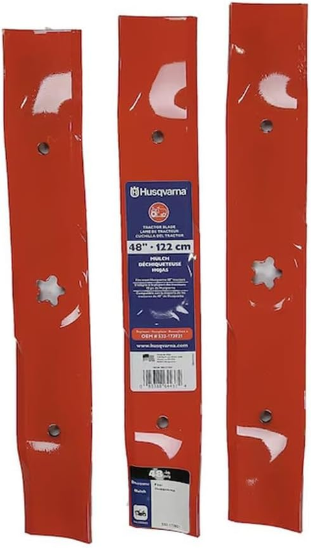 Mulching Lawn Mower Blades 48 Inch for  Riding Mowers 3 Pack 532173921
