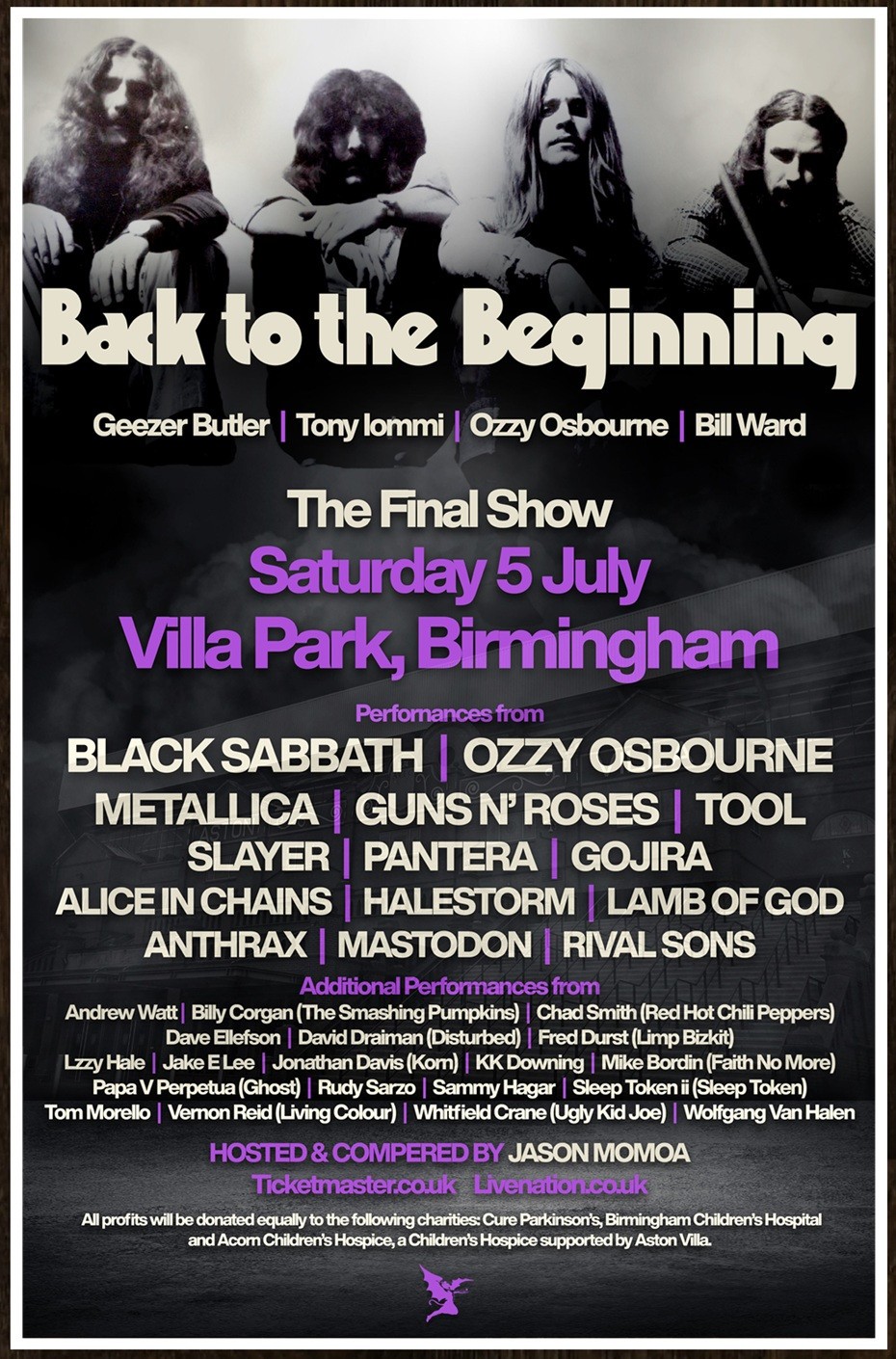 BLACK SABBATH | OZZY OSBOURNE Back To The Beginning 2025 Ltd