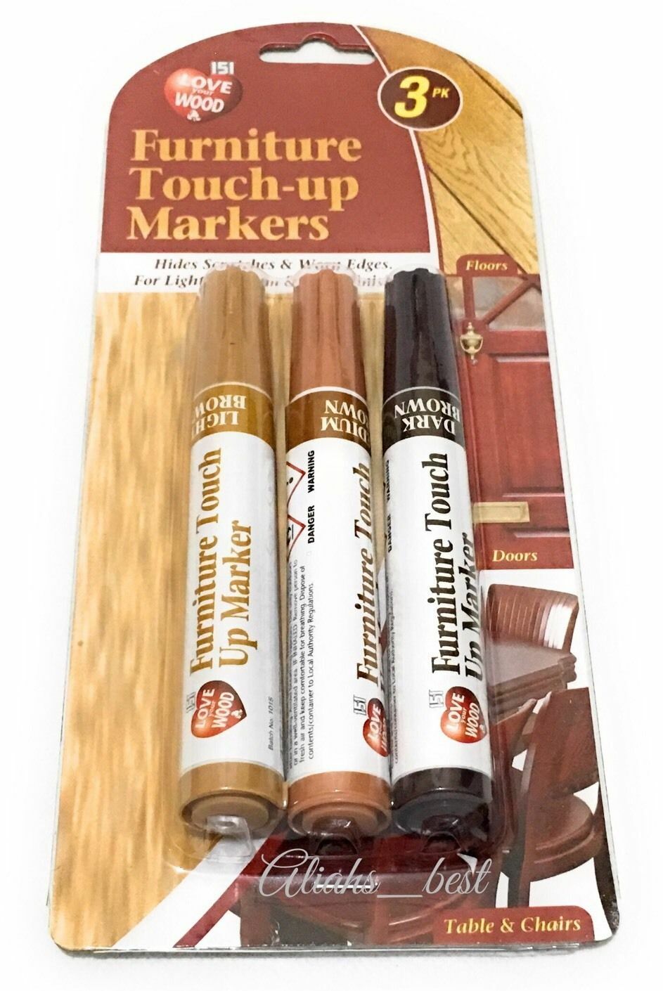 Touch up Marker Pen for Wood Floor Furniture Repair Light Medium and Dark Brown eBay